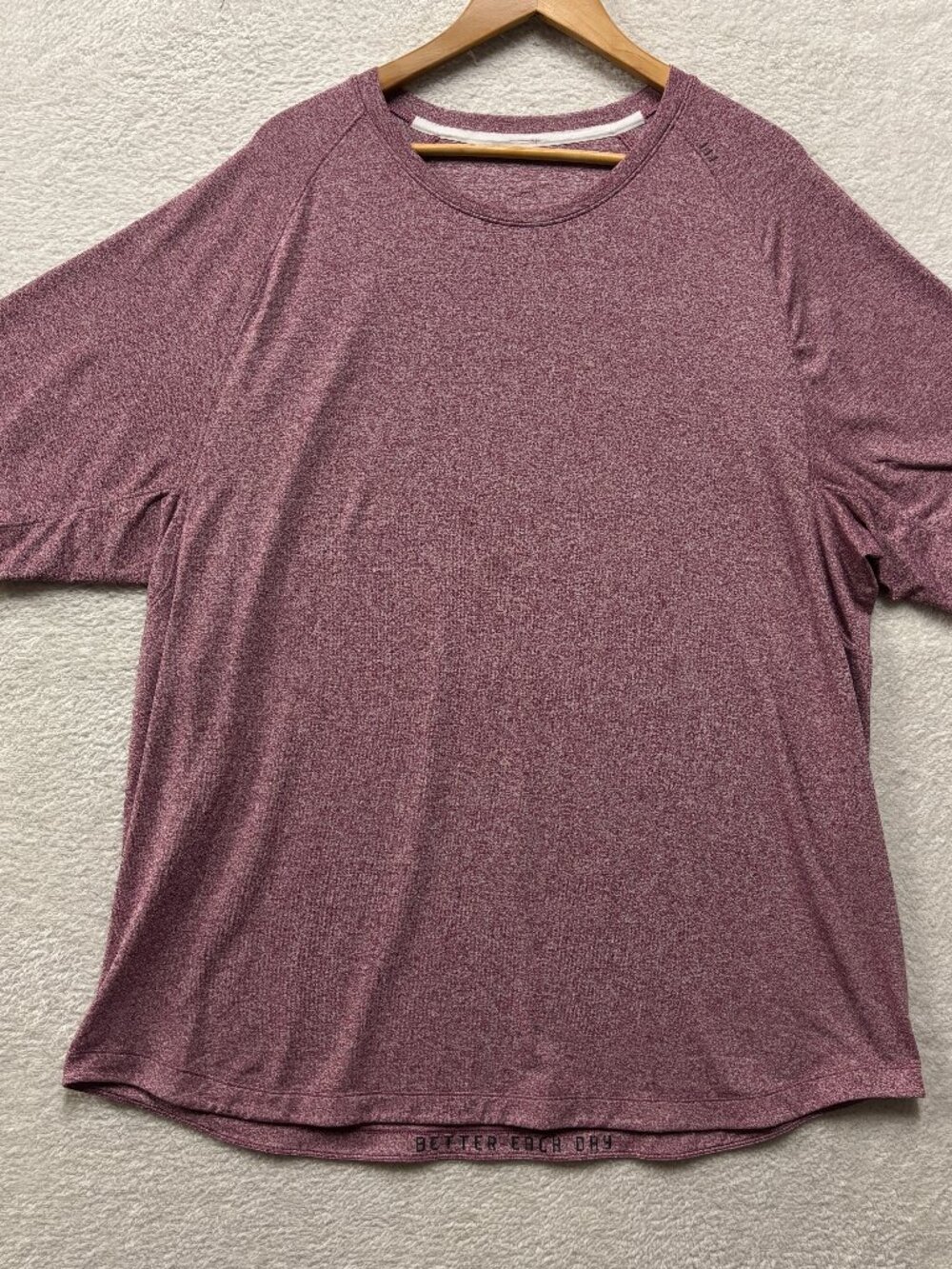 Lululemon Metal Vent Tech Short Sleeve Shirt Heather Heather Purple Mens XL/XXL